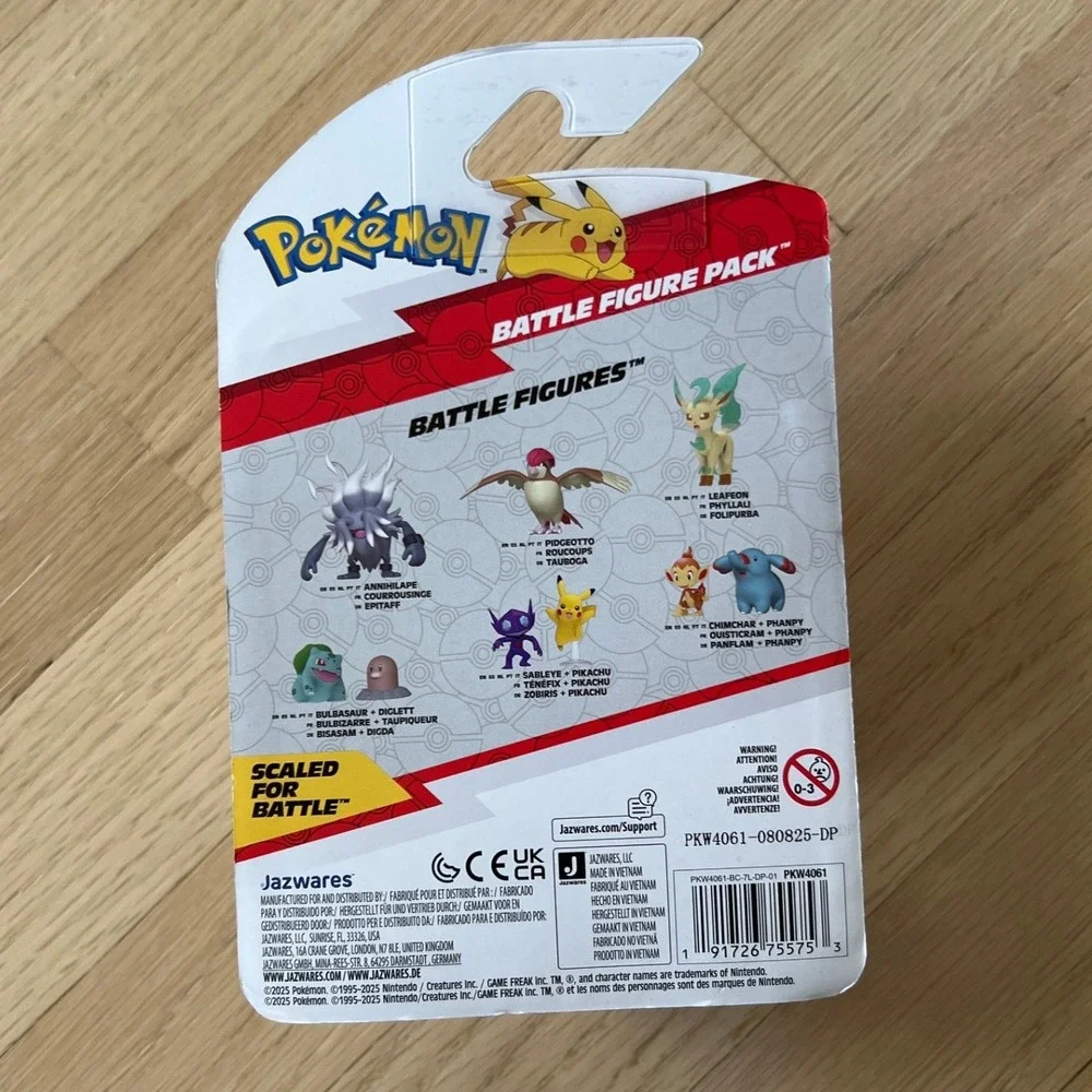 Pokemon Battle Figure Pack‎ Diglett and Bulbasaur Jazwares PKW4061 New Sealed